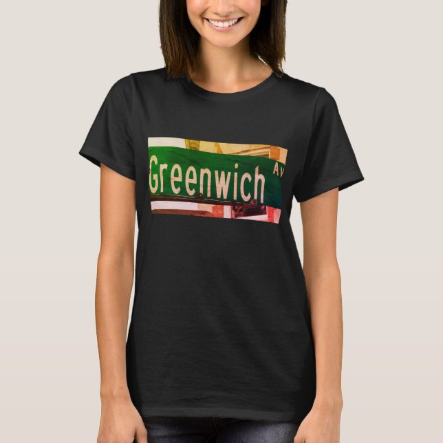Greenwich Ave, Greenwich, CT T-Shirt (Frente)