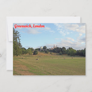Greenwich Park, cartão de Londres