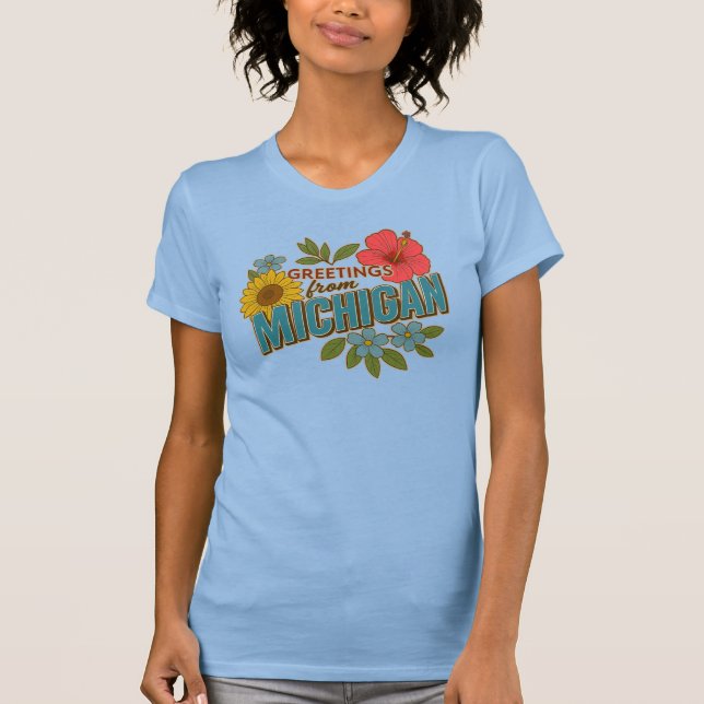 Greetings from Michigan t-shirt (Frente)