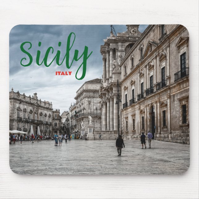 Greetings from Sicily Italy Scenic Mouse Pad  (Frente)