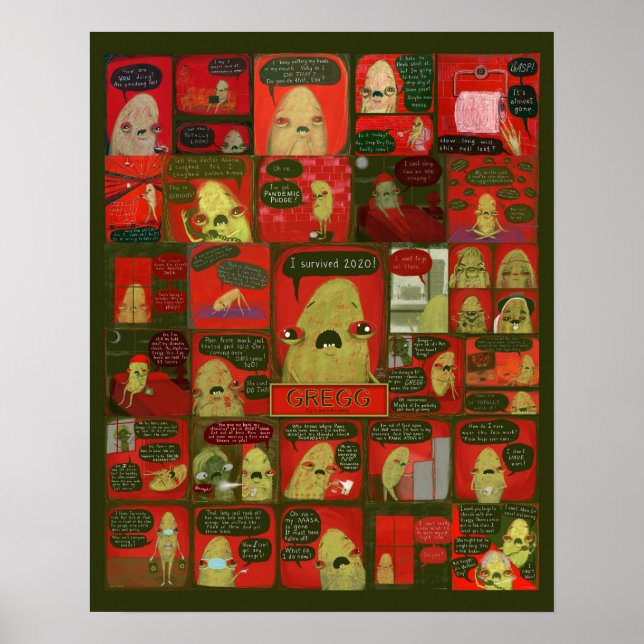 Gregg comic poster Laura Irrgang sobrevivi a 2020 (Frente)