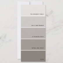 Greige Paint Swatch Novo Anúncio de Endereço