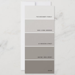 Greige Paint Swatch Novo Anúncio de Endereço