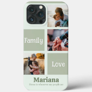grelha de Capas de telefone da família Pastel Gree