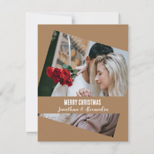 Grelha de fotos única com na moda moderna Xmas