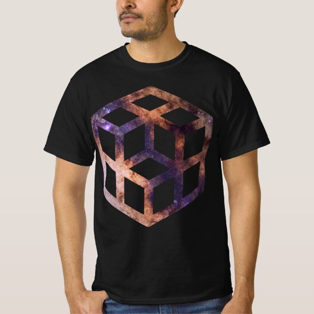 Grelha espacial Astro Geometria T-Shirt (Frente)