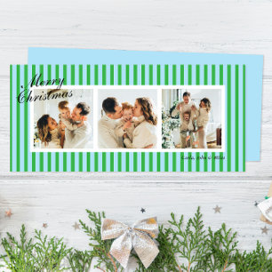 Grelha Vertical Chic Verde e Azul 3 Foto