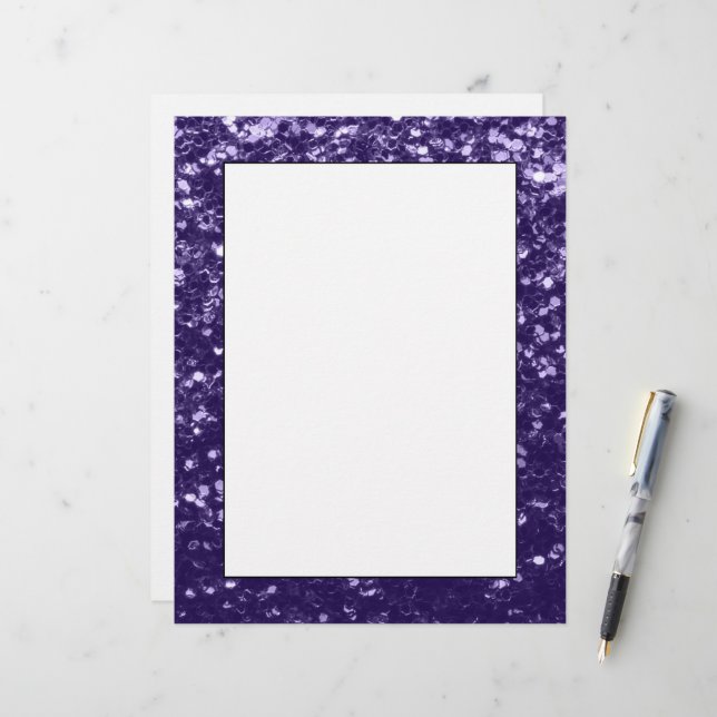 Grelhas de brilho ultra violeta-escuro (Frente/Verso In Situ)