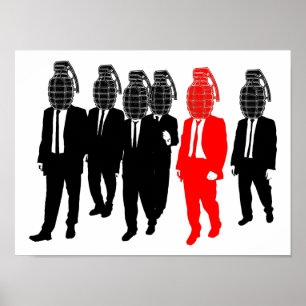 Grenade Head Engraçado Poster