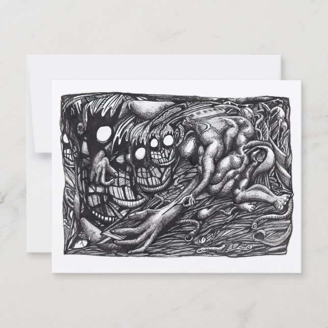 Grendel Mãe Dream, por Brian Benson Flat Card (Frente)