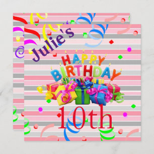 Greve de Convite de Aniversário Feliz