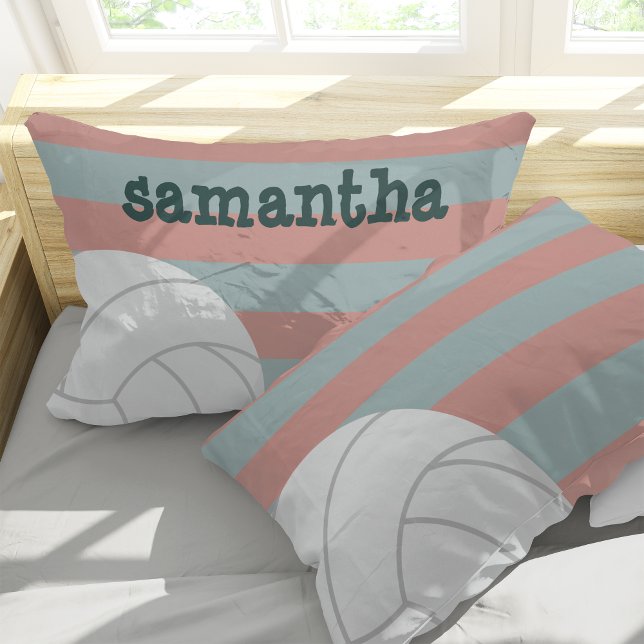 Greve de Voleibol Gigante Rosa e Verde Escuro (Criador carregado)