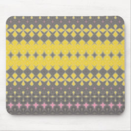 Grey and Yellow Stylish Mouse pad