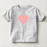 Grey t-shirt<br><div class="desc">grey t-shirt with pink heart</div>