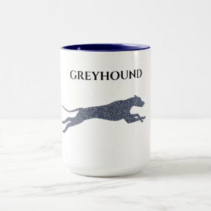 Greyhound duas caneca tonta.
