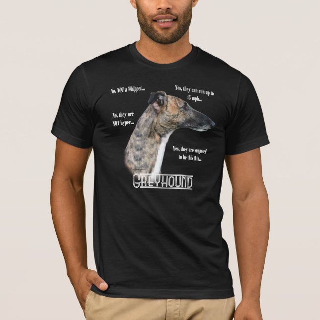 Greyhound FAQ Dark T-shirt (Frente)