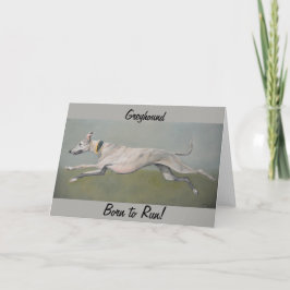 Greyhound Nascer para executar cartão de saudação