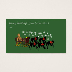 Greyhounds Sleigh Natal Gift Card