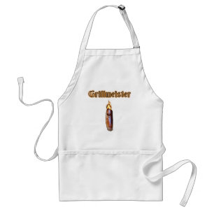 Grillmeister engraçado & avental ardente do