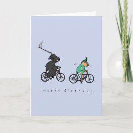 Grim Reaper on Wheels | Cartão de aniversário de h