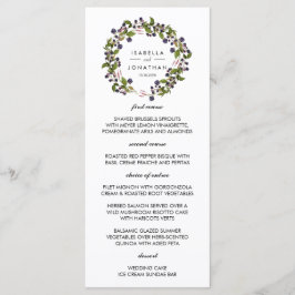 Grinalda de mirtilo | Casamento Menu