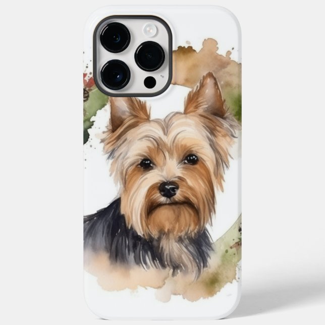 Grinalda de Natal de Yorkshire Terrier Cachorro Fe (Verso)