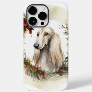 Grinalda de Natal do Afghan Hound Pupila Festiva