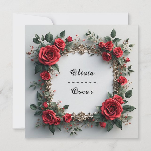 Grinalda Floral de Casamento Colorida (Frente)