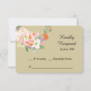 Grinalda floral em RSVP Wedding Dourado