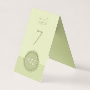 Grinalda Verde Elegante Aquarela Personalizada