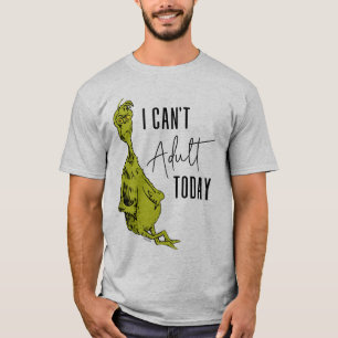 Grinch   Camiseta Divertida Não Posso Ser Adulto H