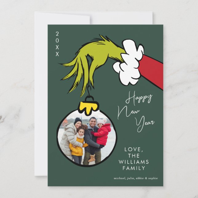 Grinch | Feliz Ano Novo - Foto de Feriado (Frente)