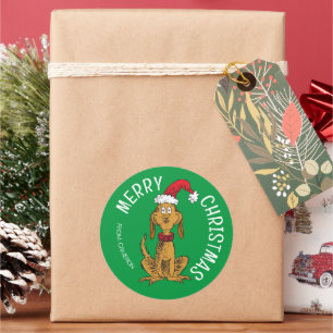 Grinch Max Papai Noel Etiqueta de Presente de