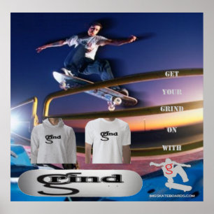 Grind Poster do I'm G Skateboards