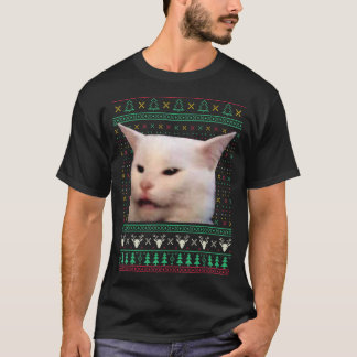 Gritando Com Um Gato Feio X Mas Suéteres Engraçado