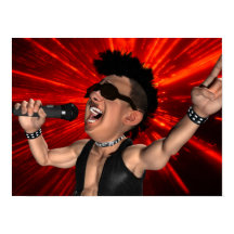 Gritar de Posters e feixes de laser