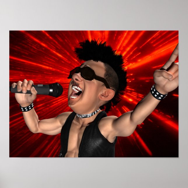 Gritar de Posters e feixes de laser (Frente)