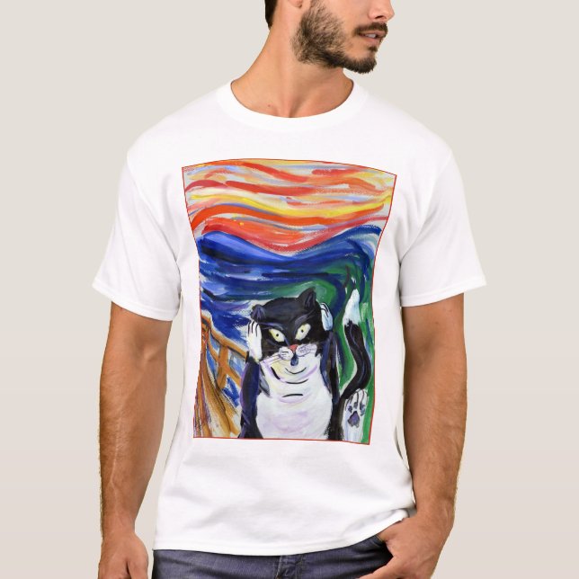 Gritar gatinho T-Shirt (Frente)