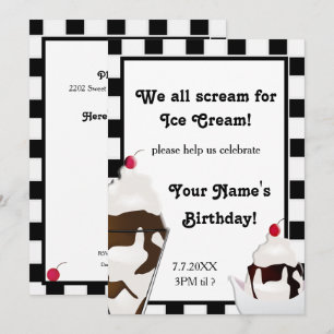 Gritar para Convite para Festa de aniversário de 