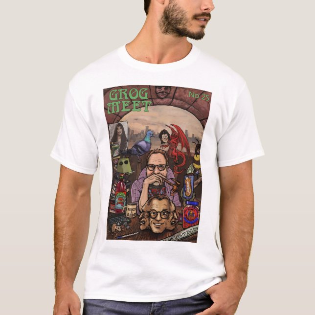GROGMEET 25 - Camiseta Clássica da Mesa do Juiz Bl (Frente)