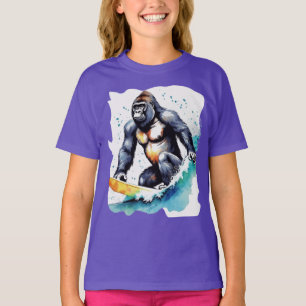 Grony gorilla surfando T-Shirt