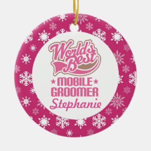 Groomer móvel presente personalizado do ornamento