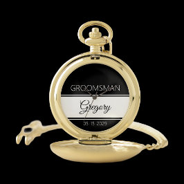 Groomsman Pocket Watch Thank You Gift