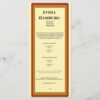 Groove de programa plano de 4" x 9"