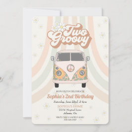 Groovy 2º aniversário, 70 anos de convite para tem