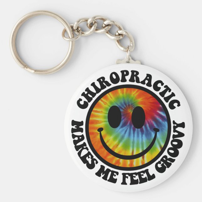 Groovy Chiropractic Chaveiro (Frente)