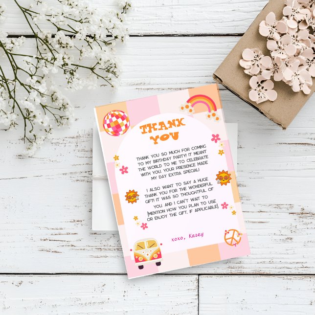 Groovy Girls Cartão de Agradecimento (Criador carregado)