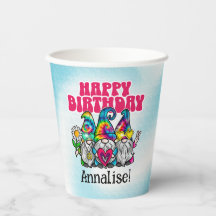 Groovy Gnomos Rainbow Tie Dye Birthday