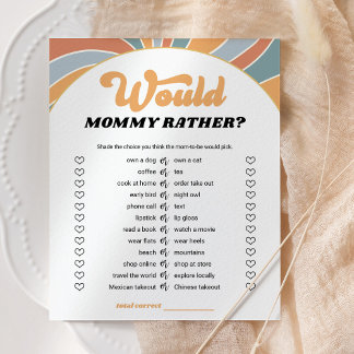 Groovy Iria Ela Jogar Chá de fraldas De Preferenci