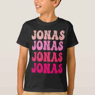 Groovy Jonas Primeiro Nome D Eu Amo Jonas Camiseta